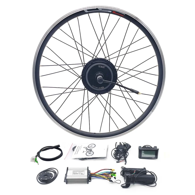Elektrische Conversiekit – E-bike Ombouwset – Mountainbike Motor – Fiets Upgrade Kit – Achterwielmotor – 500W Vermogen – Compatibel Met 26-29" En 700C Wielmaten
