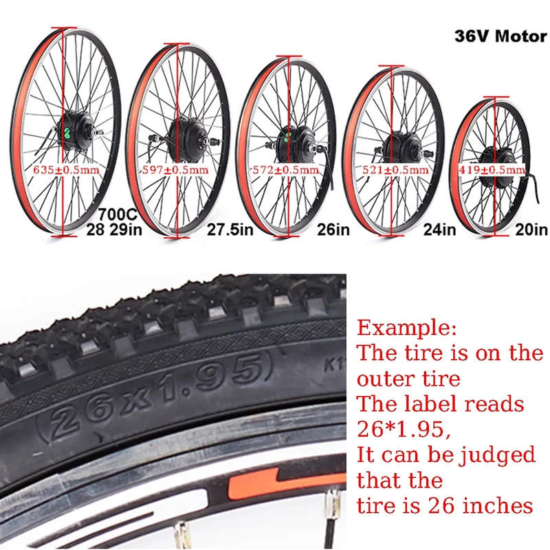 Elektrische Fiets Ombouwset – E-Bike Conversiekit – Fiets Motor Kit – Elektrische Mountainbike Upgrade – Achterwiel Motor – 36V 15Ah Accu – 27,5 Inch Wielmaat