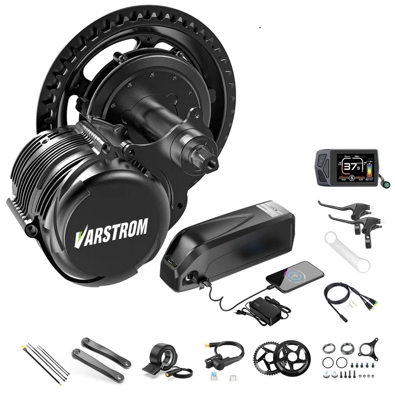 E-bike Conversiekit – Elektrische Fiets Motor – Middenmotor – Ebike Ombouwset – Fiets Conversieset – 48V 750W Krachtige Ondersteuning – Torque Sensor