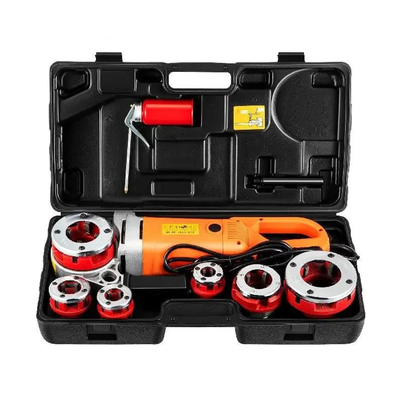 Elektrische Draadmachine – Schroefdraadmachine – Buisdraadmachine – Draadsnijder – Pijpen Draadsnijder – 2300W Motor – 6 Carbonaal Stalen Snijmessen