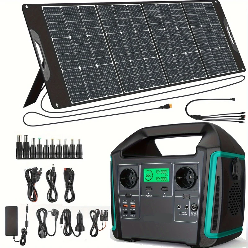 Draagbare Powerstation – Mobiele Accu – Noodstroomvoorziening – Camping Accu – 725 Wh Capaciteit – 1000W Continu Vermogen