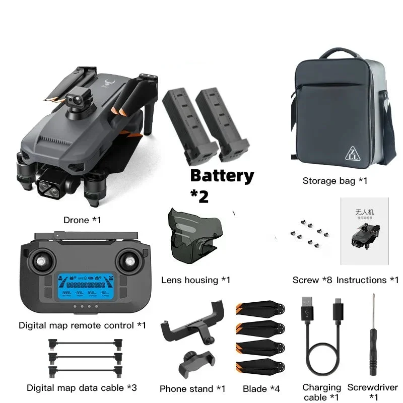 4K Camera Drone – Luchtfotografie Drone – Vliegtuig Drone – GPS Drone – Lichtgewicht Drone – 40 Minuten Vliegtijd – 5GHz Besturing