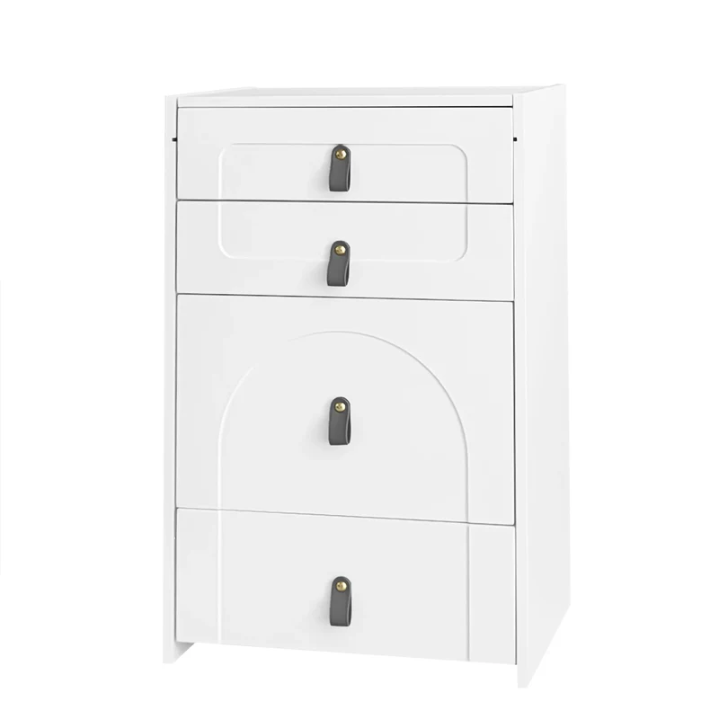 Kaptafel – Make-up Tafel – Slaapkamer Meubel – Opbergmeubel – Witte Spiegel – Instelbare LED-Verlichting – Opbergkruk