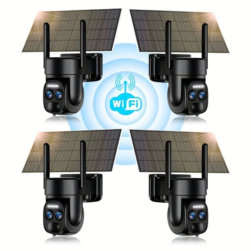 Draadloze Beveiligingscamera – Wifi Camera – Solar Camera – Buiten Camera – 2K 1296p Resolutie – Bewegingsdetectie Met Alarm