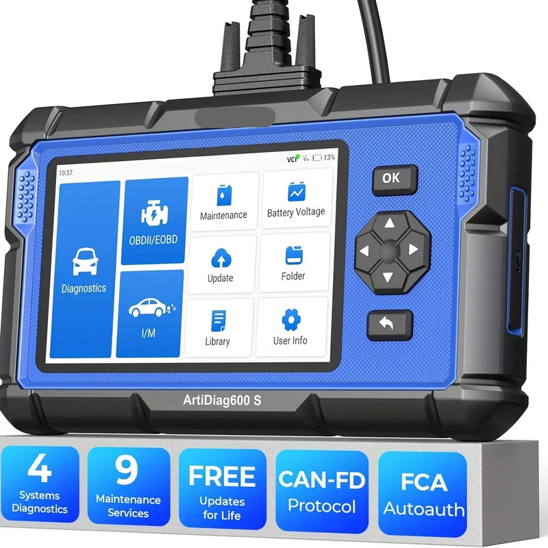 OBD2 Autodiagnose Tool – Foutcode Scanner – Diagnoseapparaat – Auto Scanner – Wi-Fi Verbinding – 9 Resetfuncties – USB-Aangedreven