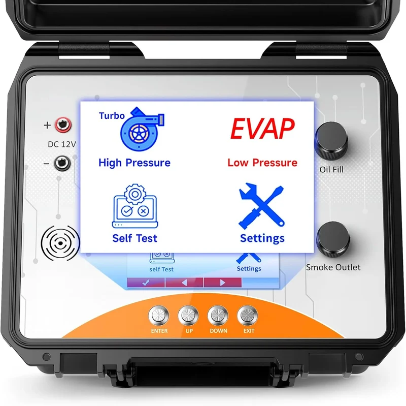 Diagnose Smoke Machine – Lekdetectie Apparaat – Rookmachine Auto – Vacuümsysteem Tester – Duale Modus – Ingebouwde Luchtpomp – Kleur LCD-Scherm