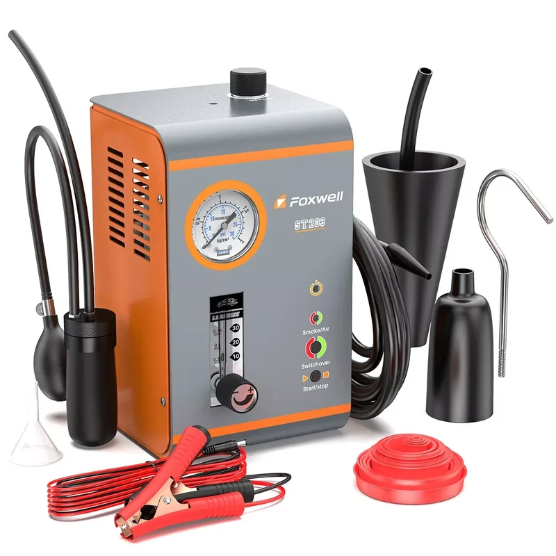 Rookmachine Voor Auto’s – Lekdetectie – Lekkage Opsporen – Rookgenerator – Diagnostiek – 12V Aangedreven – Instelbare Rookuitstoot