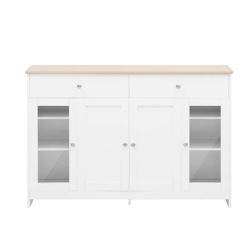 Opbergmeubel – Sideboard – Kast – Opbergkast – Landelijk Design – Compact Formaat – Verstelbare Planken