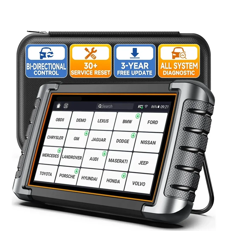Autodiagnosetool – Foutcode Lezer – Diagnosescanner – Auto Scanner – Voertuigsensor Analyse – 7 Inch Kleurenscherm – Live Data Inzicht
