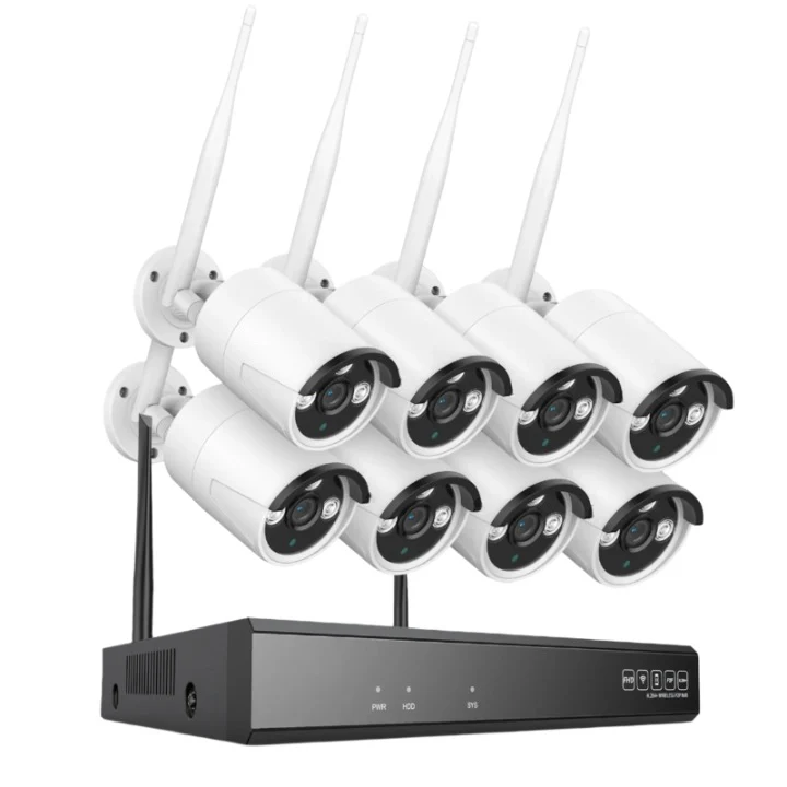 Beveiligingssysteem – Draadloos Bewakingssysteem – 8 Stuks Camera – HD Camera’s – 8CH NVR – 5MP Resolutie – Nachtzicht – Tweeweg Audio - 1TB