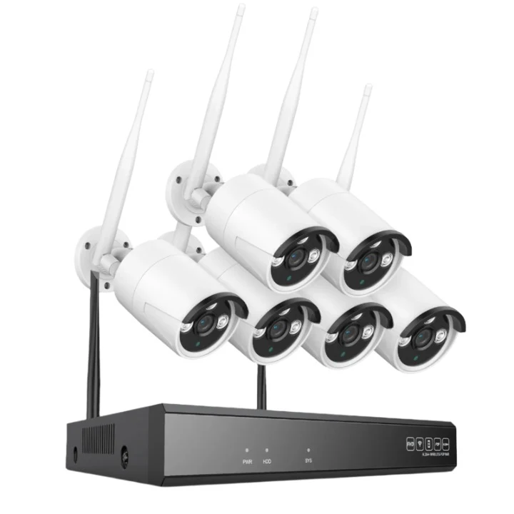 Beveiligingssysteem – Draadloos Bewakingssysteem – 6 Stuks Camera – HD Camera’s – 8CH NVR – 5MP Resolutie – Nachtzicht – Tweeweg Audio - 1TB