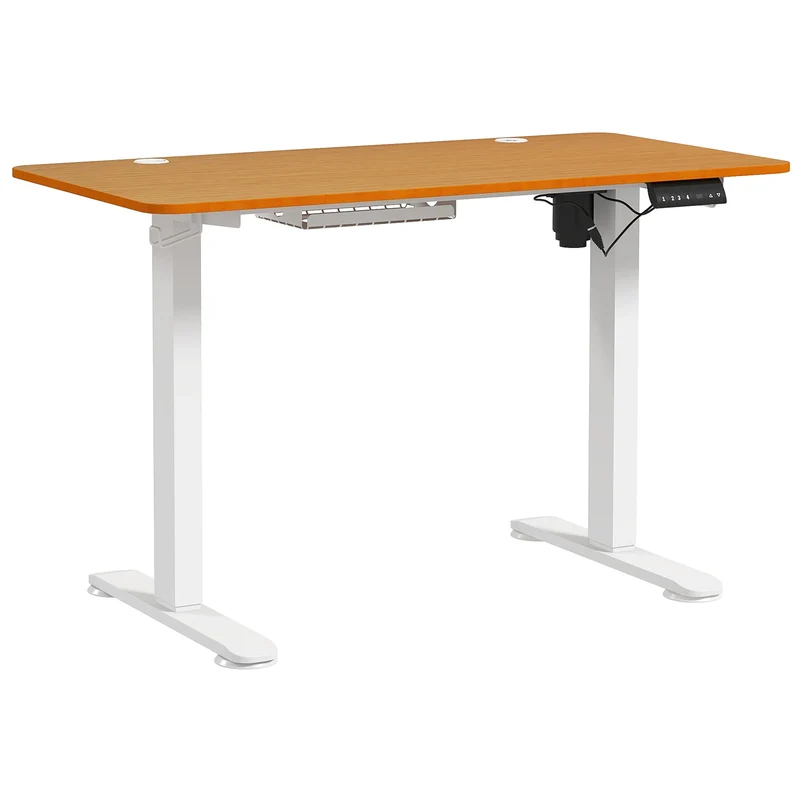 Elektrisch In Hoogte Verstelbaar Bureau – Elektrisch Liftbureau – Zit Sta Bureau – Verstelbaar Bureau – 3 Geheugeninstellingen – Werkblad 120x60 Cm