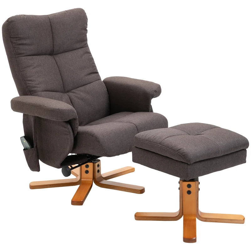 Massagefauteuil – Relaxstoel – Massagestoel – Comfortfauteuil – 10 Massagepunten – Verstelbare Rugleuning 145 Graden