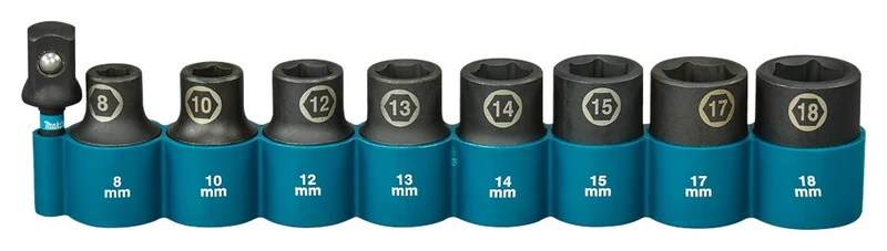 MAKITA KRACHTDOPPENSET 9-DELIG 1/2 IMPACT BLACK