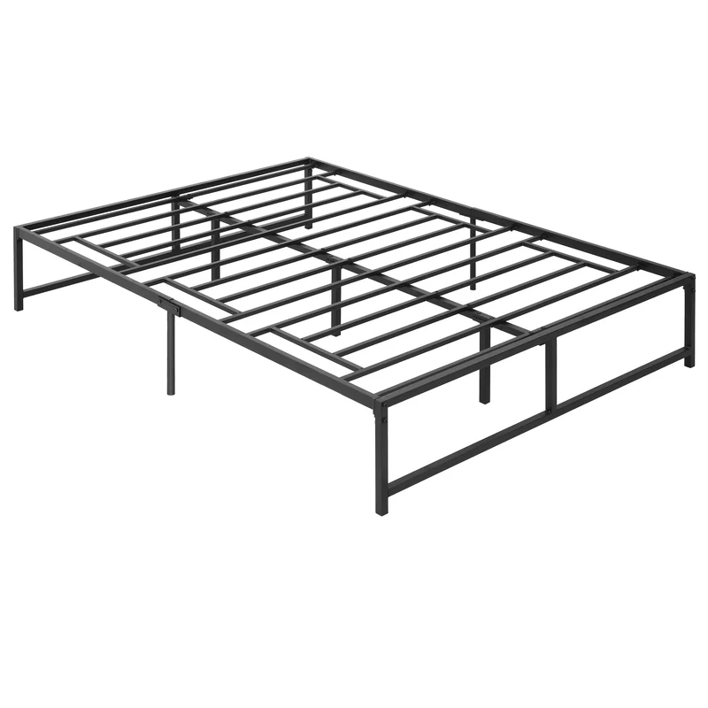 Metalen Bedframe – Stalen Bed – Industrieel Bed – Stevig Bed – Ruimtebesparend Ontwerp – Geschikt Tot 300 Kg – Makkelijk Te Monteren