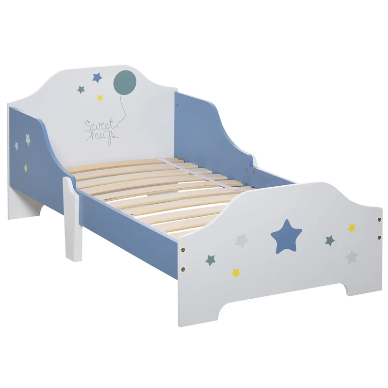 Kinderslaapbed – Kinderbedje – Peutertbed – Juniorbed – Bed Voor Kinderen – Veilig Met Afgeronde Hoeken – Lage Instaphoogte