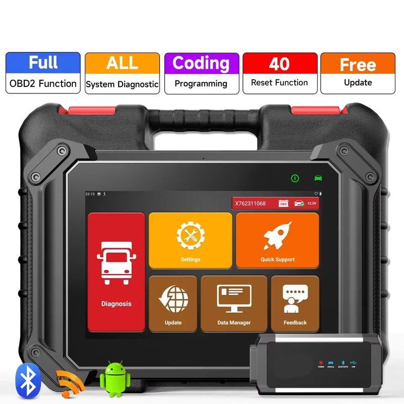 Diagnosetool – OBD Scanner – Foutcode Uitlezer – Truck Scanner – 12V En 24V – Uitgebreide Systeemdiagnose – Bluetooth Verbinding