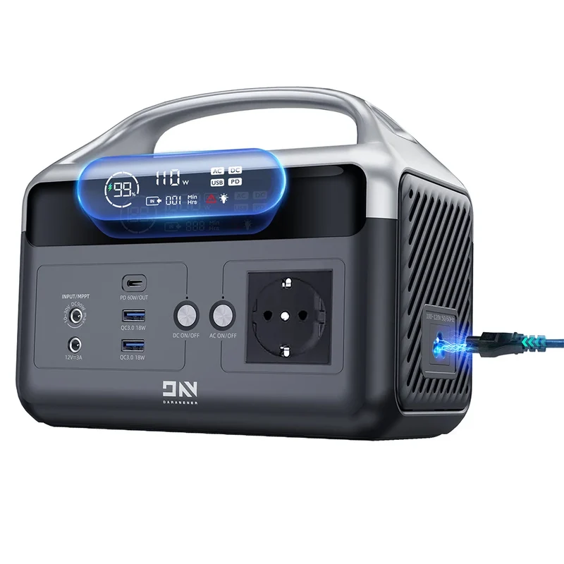 Draagbare Powerstation – Mobiele Batterij – Externe Accu – Backup Accu – 300 Watt Continue Stroom – 179,2 Wh LiFePO4 Batterij