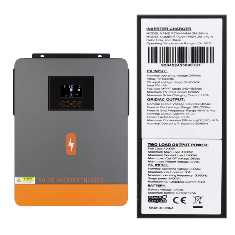 Zonnepanelen Omvormer – Solar Omvormer – Zonnestroom Converter – Thuisenergie Systeem – 3-10 kW Vermogen – Stabiele 230 V Output