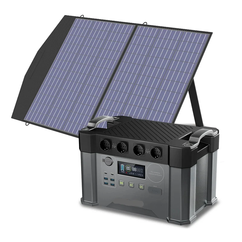 Draagbare Powerstation – Mobiele Batterij – Noodstroomvoorziening – Camping Accu – 2000W Sinusgolf – 1500Wh Lithium-Ion