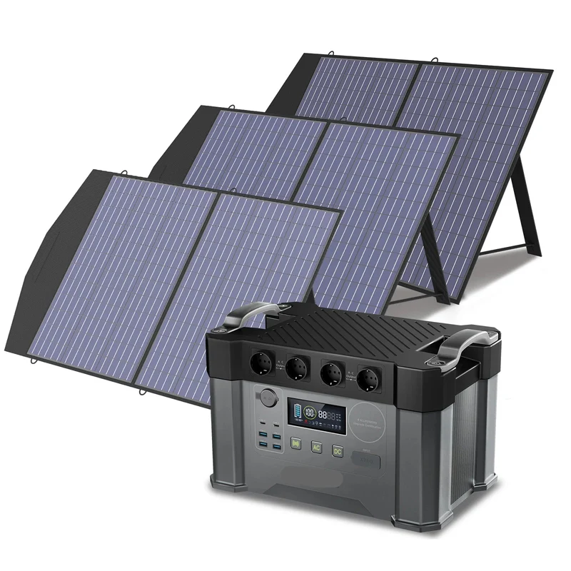Draagbare Powerstation – Mobiele Accu – Noodstroom Generator – Camping Accu – 2000W Vermogen – 1500Wh Batterijcapaciteit