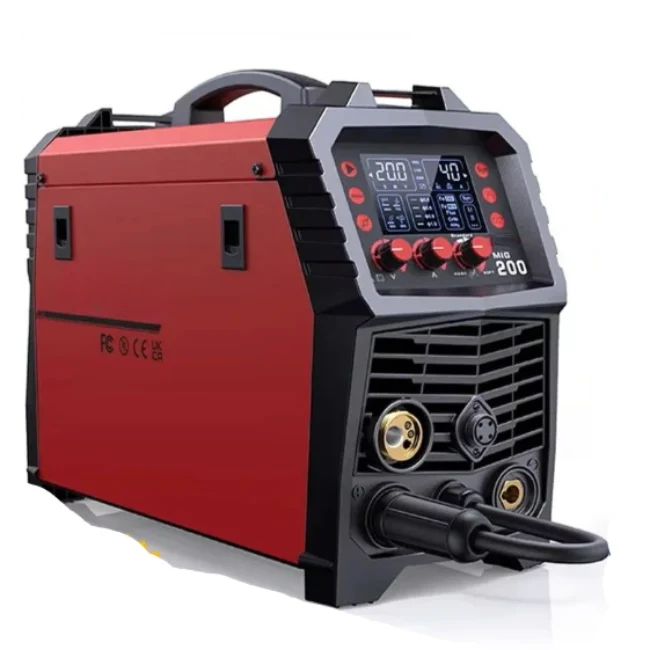 6-In-1 MIG-Lasmachine – MIG-Lasser – TIG-Lasser – MMA-Lasser – Spotlasser – 220V – Synergische Digitale Besturing