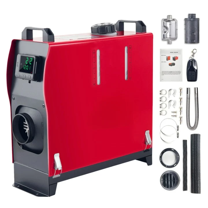Dieselkachel – 12V Kachel – Caravanverwarmer – Auto Kachel – Camperverwarming – 5 kW Vermogen – 5 Liter Tank - Met LCD