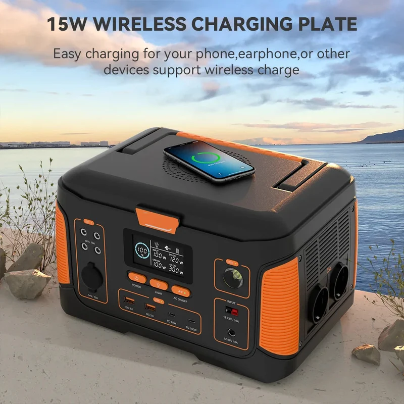 Power Station – Draagbare Generator – Noodstroom – Mobiele Stroomvoorziening – 1000W – 932Wh – Pure Sine Wave