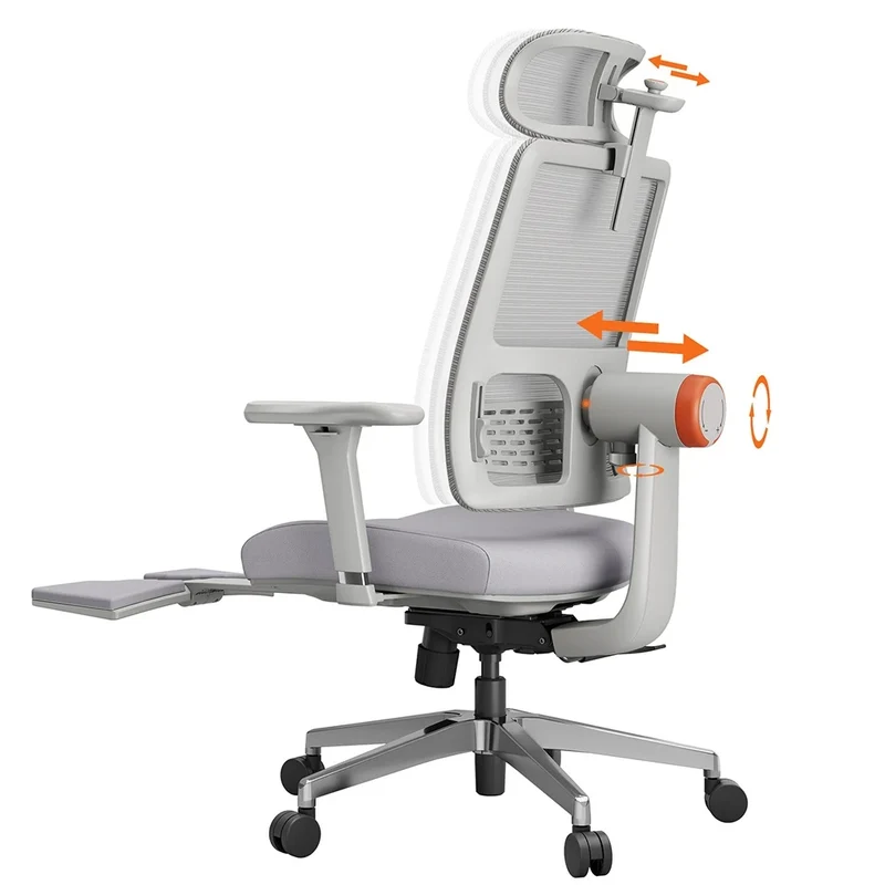 Ergonomische Bureaustoel – Werkstoel – Kantoorstoel – Computerstoel – Bureaustoel Met Automatische Rugsteun – 4D Verstelbare Armleuningen