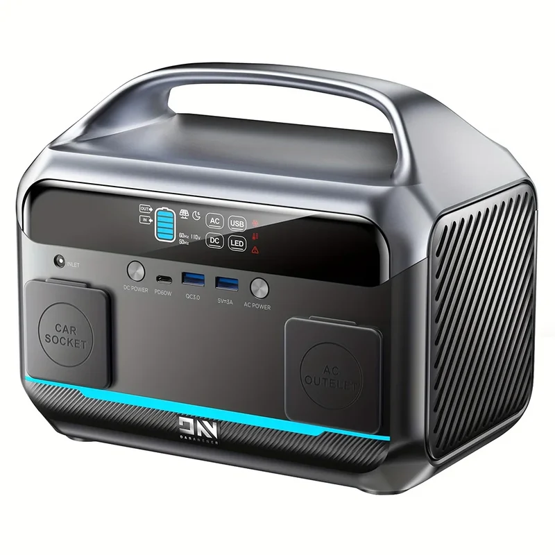 Draagbare Powerstation – Mobiele Generator – Noodstroom – Energiebron – Compact – 300W Continu – Lithium-IJzerfosfaat Batterij