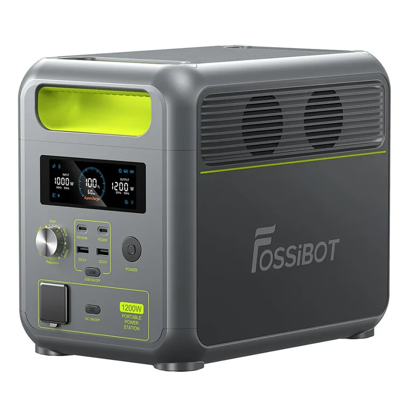 Draagbare Powerstation – Mobiele Accu – Camping Batterij – Noodstroomvoorziening – LiFePO4 Batterij – 1024Wh Capaciteit – 1200W Vermogen