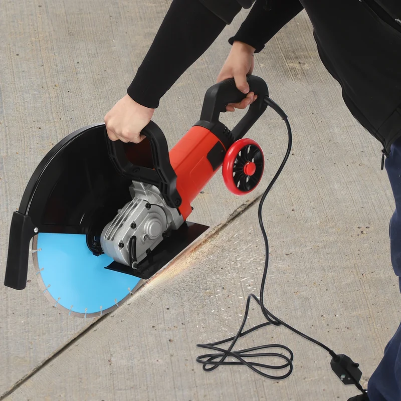 Elektrische Betonzagen – Betonzaag – Diamantzaag – Stofvrij Zagen – Nauwkeurig – 4000W Motor – 14 Inch Zaagblad