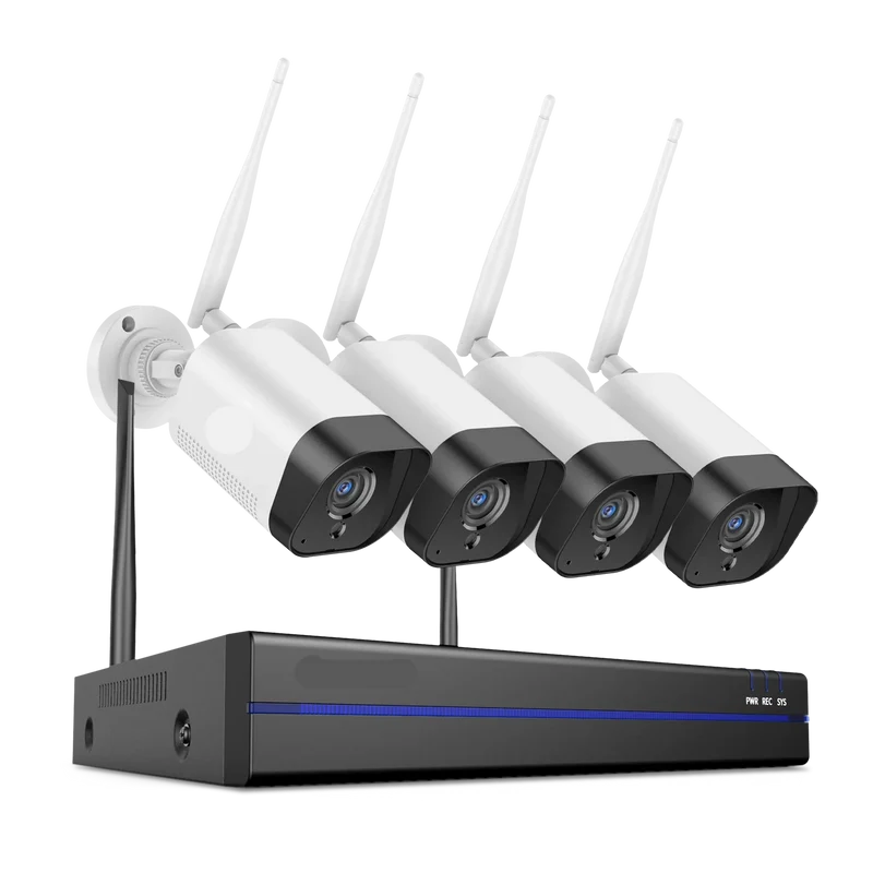 Draadloze Beveiligingscamera Set – Wifi Camera – Buiten Camera – Nachtzicht Camera – IP66 Waterdicht – 3MP Resolutie – Bewegingsmelding