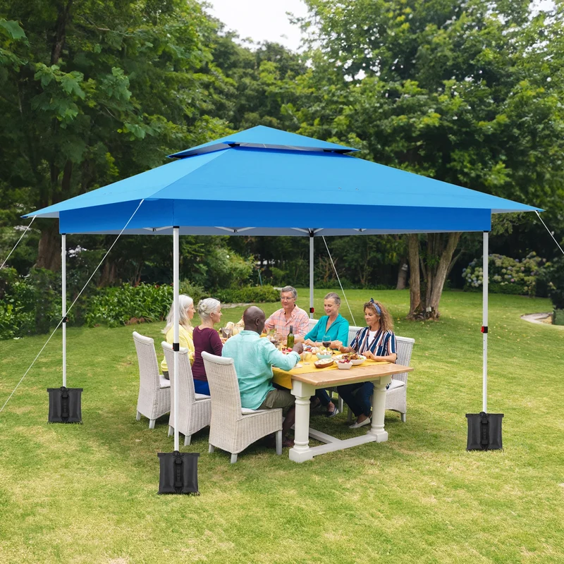 Inklapbare Partytent – Pop-Up Tent – Vouwtent – Schaduwdoek – Waterdicht – 3,6x3,6 Meter – Aluminium Frame