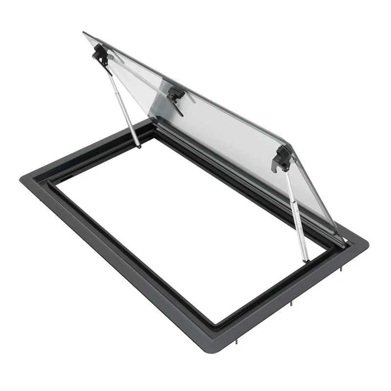 Ventilatieraam Caravan – Ventilatierooster – Caravanraam – Insectenhor – Aluminium Frame – Verstelbare Openingen – Dubbel Acryl Glas