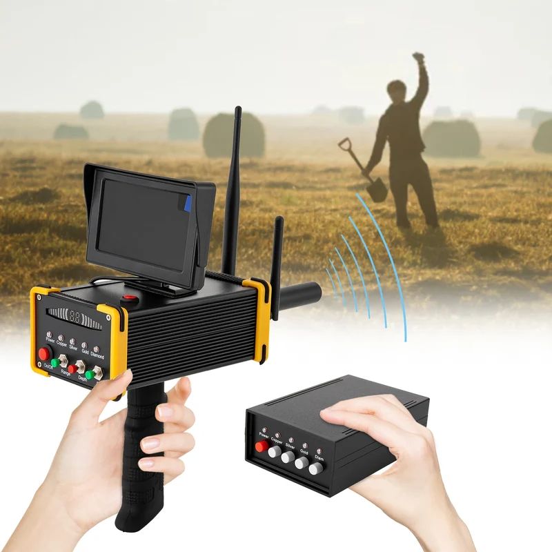Metaaldetector – Schatzoeker – Metaalvinder – Dieptemeter – Geavanceerd – Detectieafstand 1000 Meter – Automatisch 360° Rotatiesysteem
