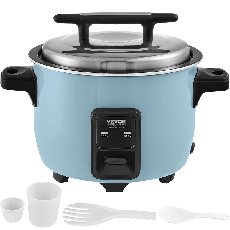 Rijstkoker – Rice Cooker – Elektrische Rijstkoker – Rijstpan – Multicooker – 10 Liter – RVS Behuizing – 1450 Watt Warmhoudfunctie