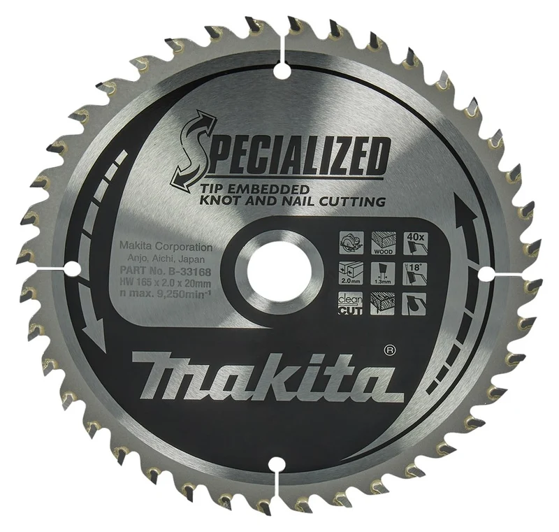 Makita HM ZAAGBLAD 165X20X2.0 40T