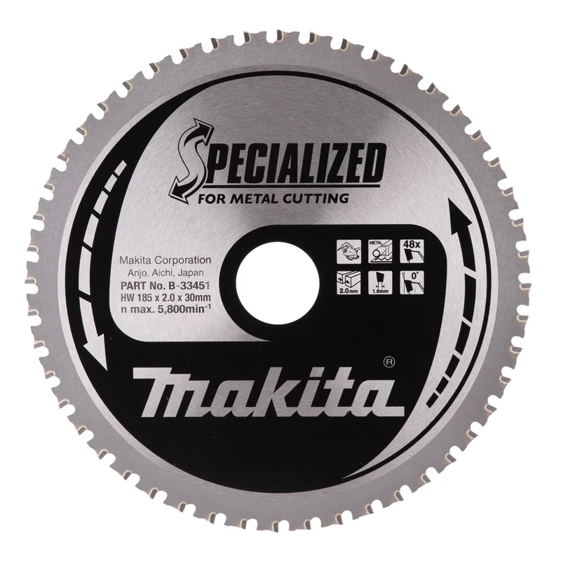 Makita ZAAGBLAD STAAL 185X30X2,0 48T