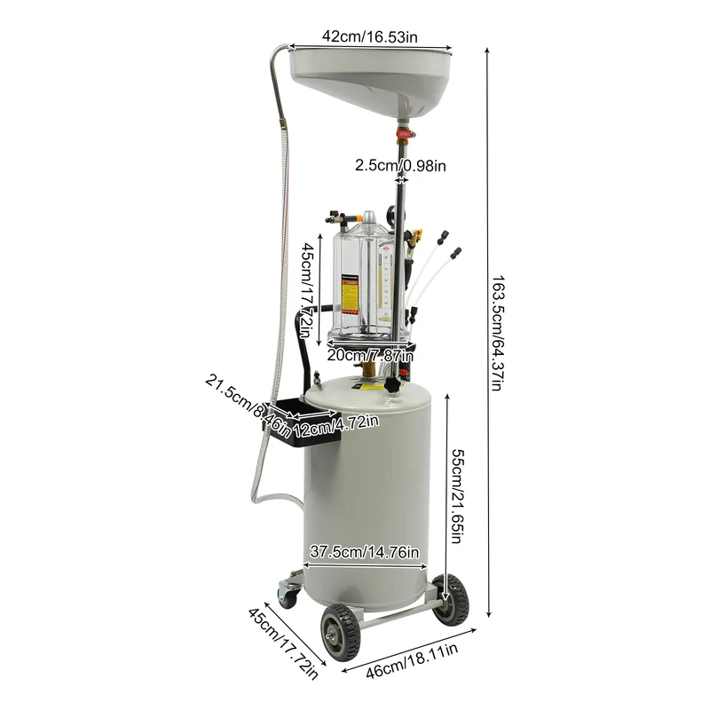 Afvalolie Opvang – Olieopvangbak – Olieafscheider – Olieopvangset – Olieopvangtank – 70 Liter Capaciteit – Vacuümtechniek