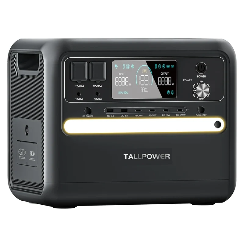 Draagbare Power Station – Mobiele Stroomvoorziening – Noodstroom – Energieopslag – 2160Wh Capaciteit – 2400W Output - V2400