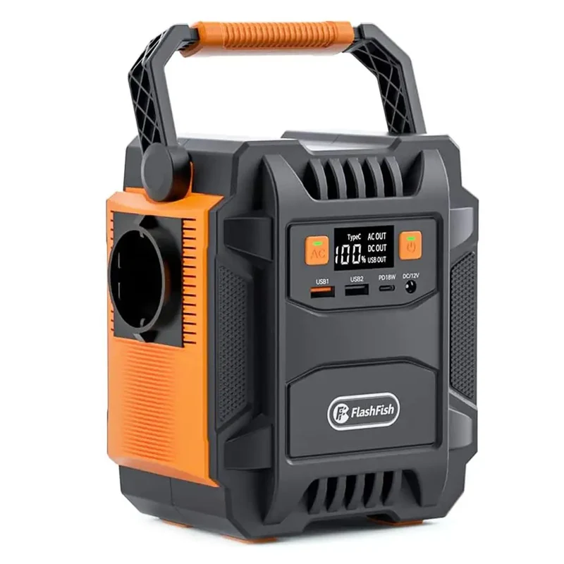 Draagbare Power Station – Mobiele Batterij – Noodstroom – Camping Accu – 172,8 Wh – 6 Aansluitingen – LED Noodlicht