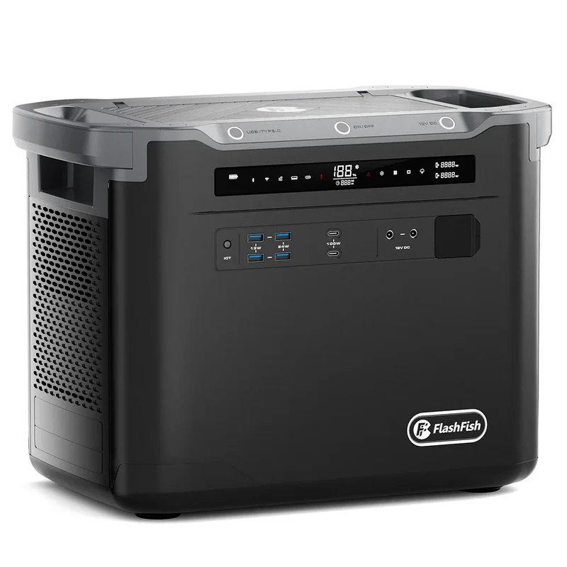 Draagbare Power Station – Krachtcentrale – Energiebron – Noodstroom – Camping – 1997 Wh Capaciteit – 2000 W AC-uitgang