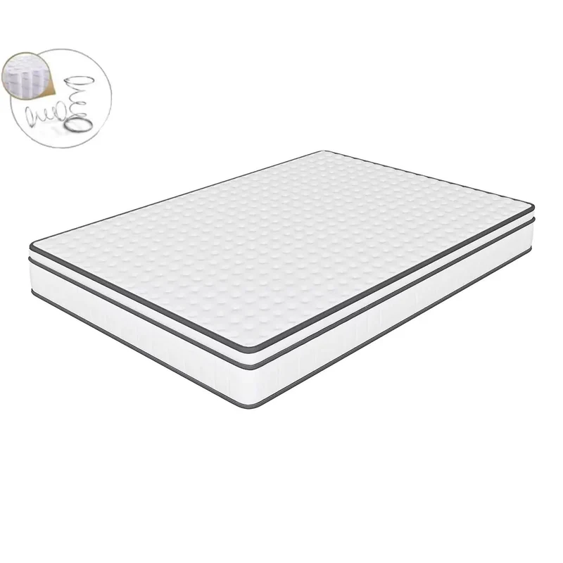 Veringmatras – Pocketveringmatras – Koudschuimmatras – 7-Zone Matras – 25 Cm Dikte – 23 Cm Pocketveren – Ademend