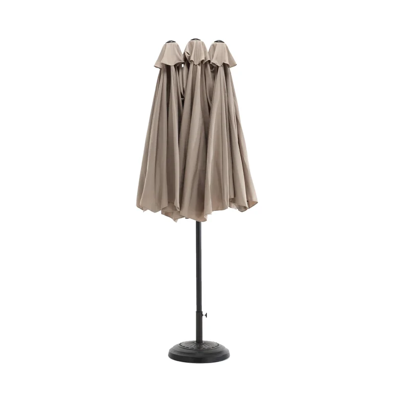 Terrasparasol – Tuinparasol – Balkonparasol – Zweefparasol – Waterdicht – 450 Cm Breed – 12 Stalen Baleinen