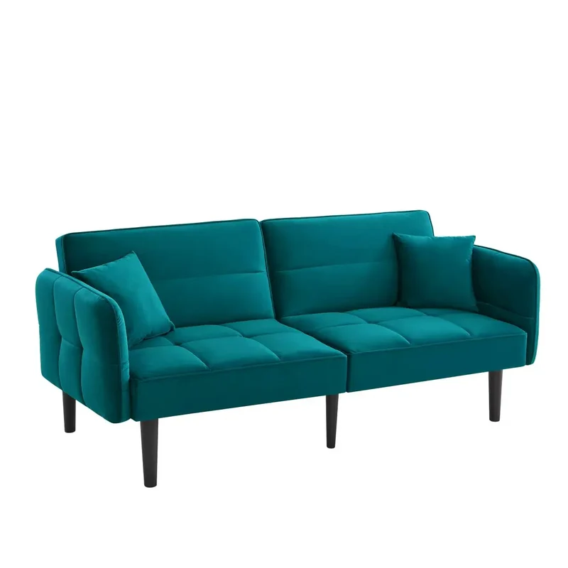 Slaapbank – Bank – Sofa Bed – 2-Zitsbank – Verstelbare Rugleuningen – Duurzaam Velvet – Ergonomisch Schuim
