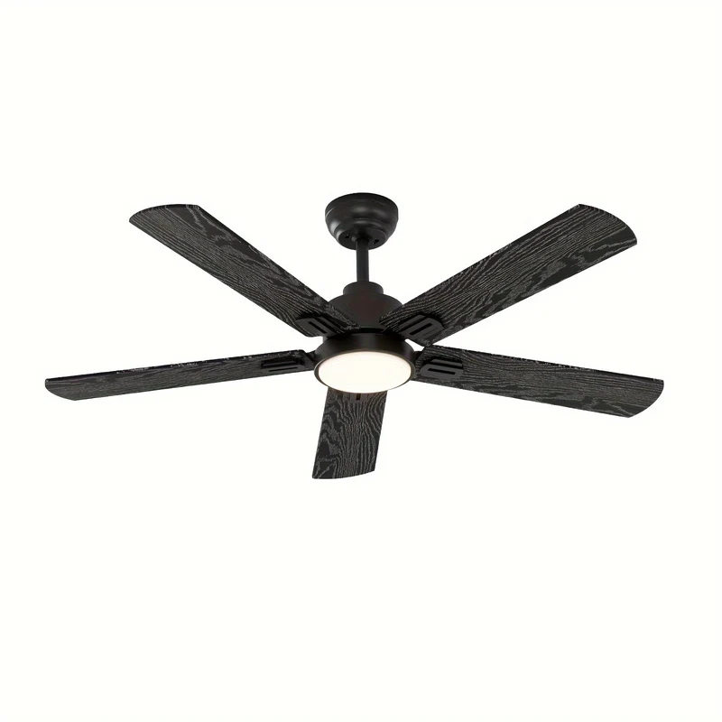 Plafondventilator – Ventilator Met Verlichting – Plafondlamp Met Ventilator – Dimbare LED Lamp – Afstandsbediening – 132 cm – 3-Kleuren Dimbaar – 6 Snelheden Omkeerbare DC Motor