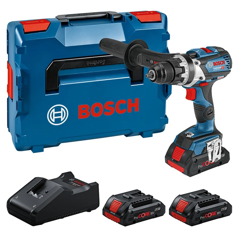 BOSCH GSR 18V-110 C BOORSCHROEFMACHINE 3X PROCORE18V 4,0AH, LADER GAL 18V-40