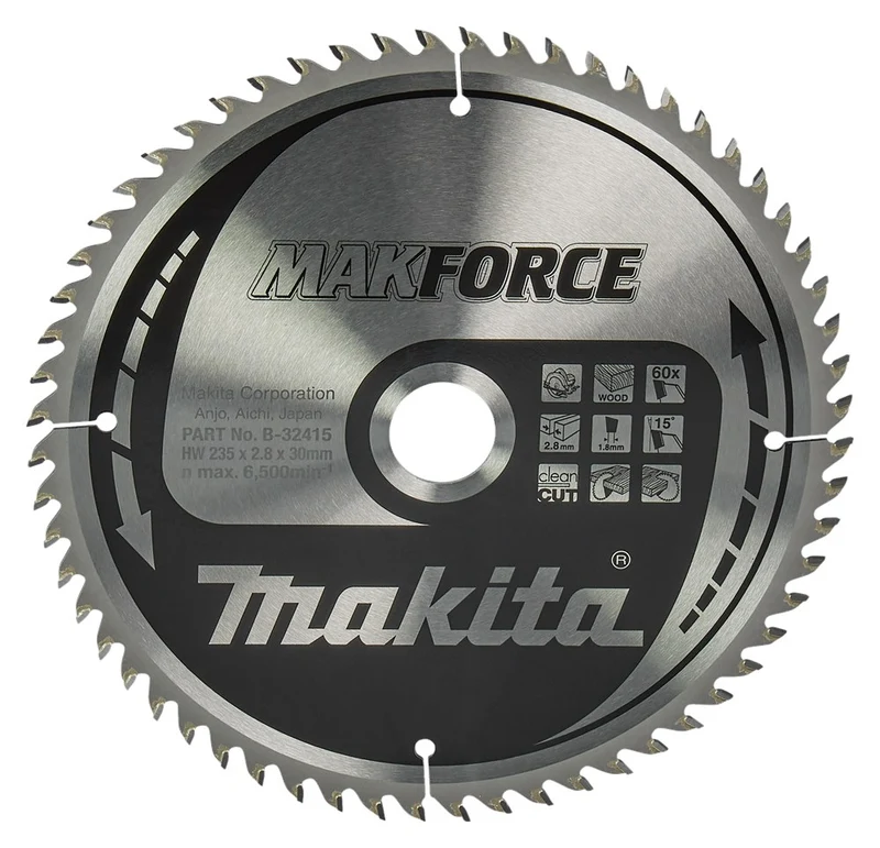 Makita HM ZAAGBLAD 235X30X2,8 60T B-32415