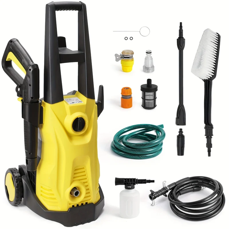 Hogedrukreiniger – Hogedrukspuit – Terrasreiniger – Autowasmachine – Waterpomp – 1500W-2000W Vermogen – Foam Generator